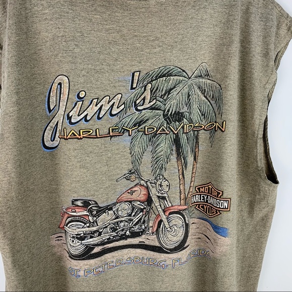 Harley Davidson Vintage Sleeveless Florida Tee - Picture 5 of 5